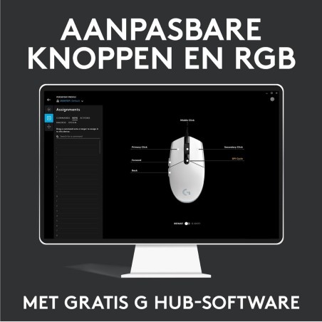 Logitech Gaming Mouse G203 LIGHTSYNC - Optisk, Kabling, Sort - Præcision & Komfort til Gamere!